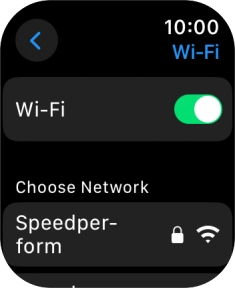 Press the required Wi-Fi network.