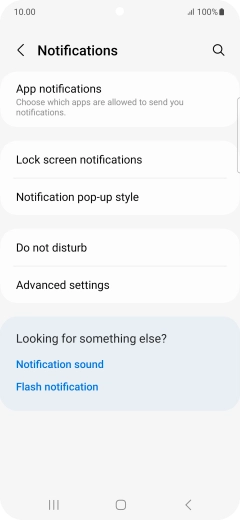 Press App notifications.