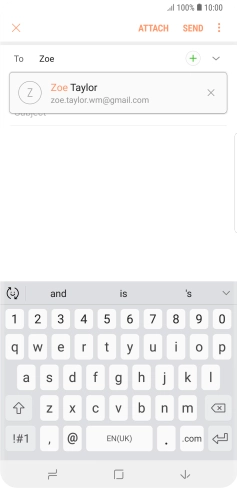 Press the required contact.