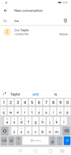 Press the required contact.