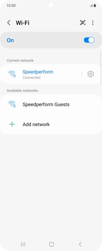 Press the Home key to return to the home screen.