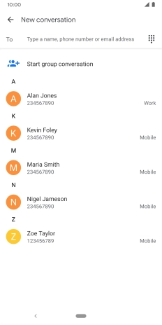 Press the field next to 