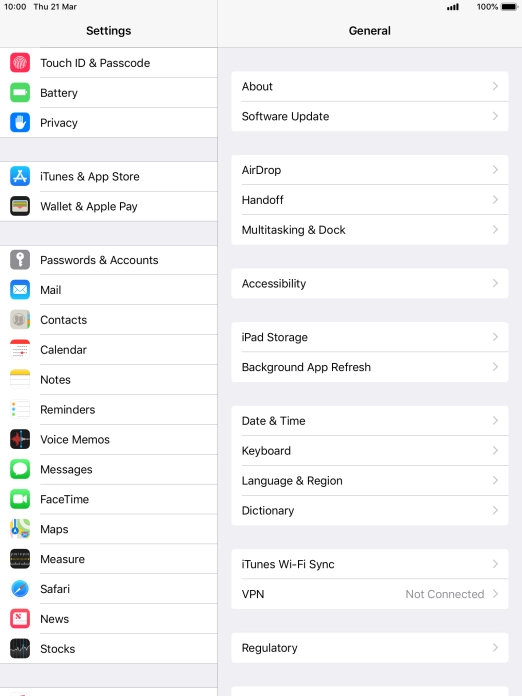 Press Touch ID & Passcode.