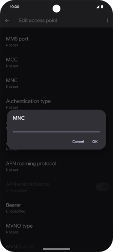 Key in 33 and press OK.