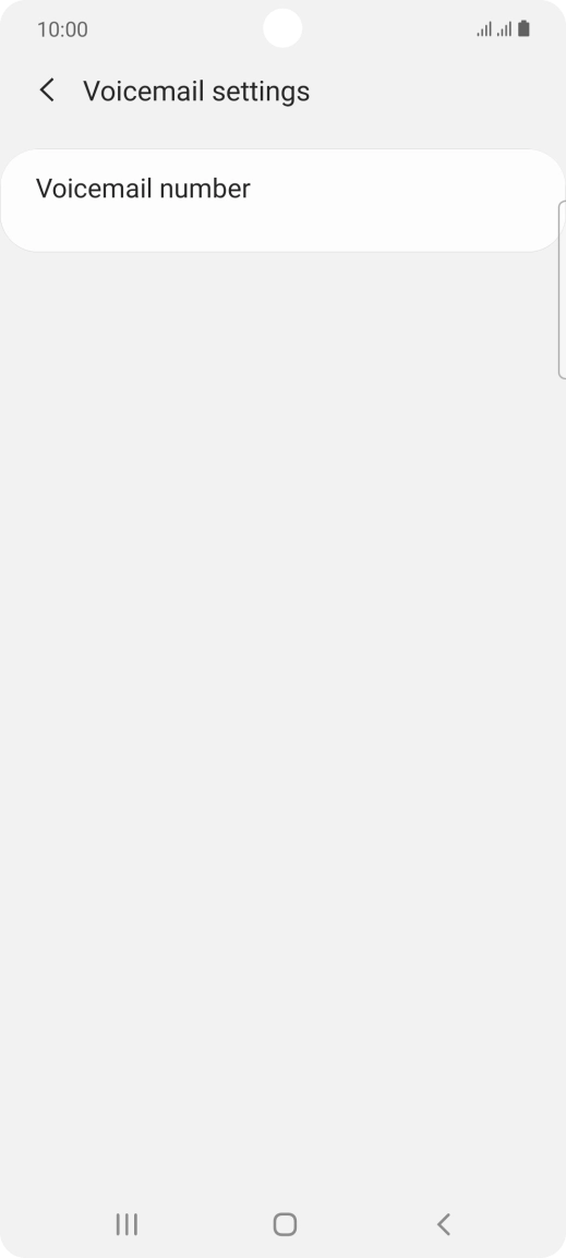 Press Voicemail number.