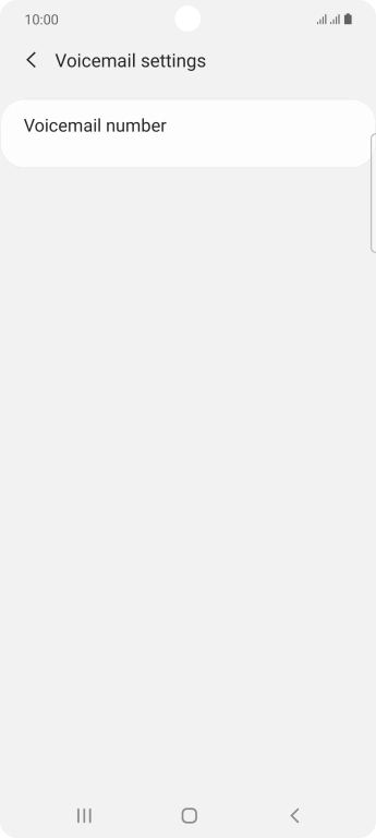 Press Voicemail number.