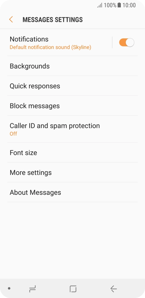 Press More settings.