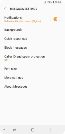 Press More settings.