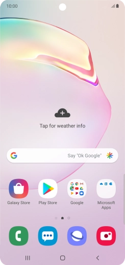 Slide two fingers downwards starting from the top of the screen.