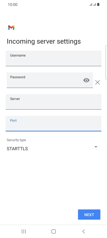 Press the drop down list below 