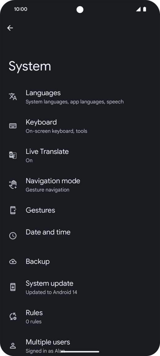 Press Date and time.