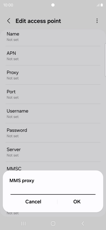 Key in 149.254.201.135 and press OK.