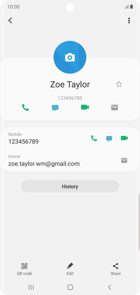 Press the call icon next to the required number.