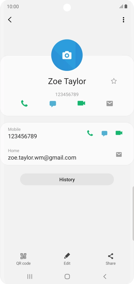Press the call icon next to the required number.