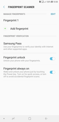 Press the Return key twice.