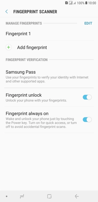 Press the Return key twice.