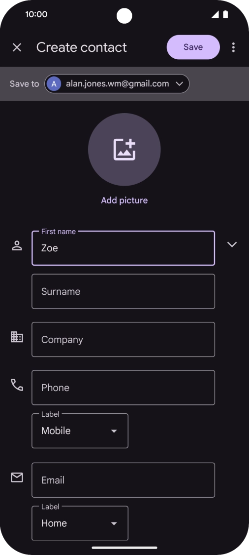 Press Surname and key in the required last name.