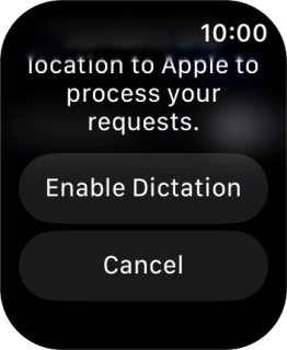 Press Enable Dictation.