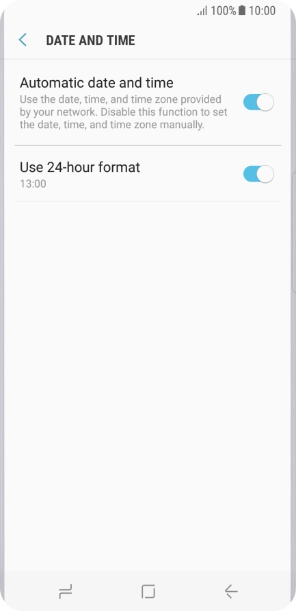 Press the Home key to return to the home screen.