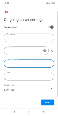 Press the field below 