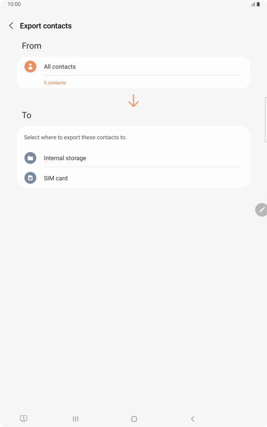 Press the name of the SIM.