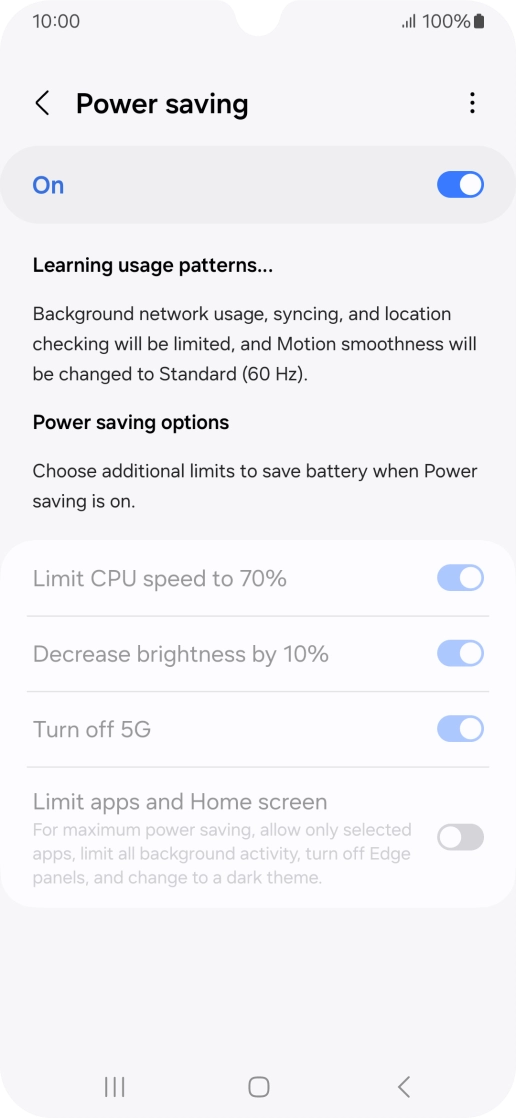Press the Home key to return to the home screen.