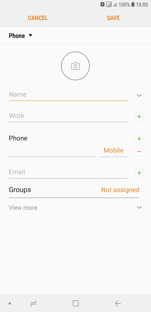 Press the address book drop down list.