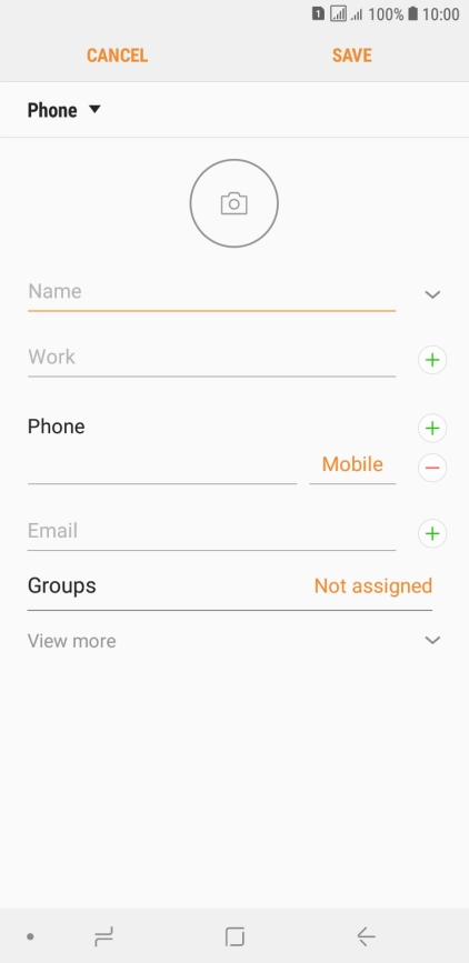 Press the address book drop down list.