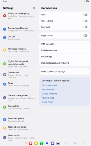 Press Accounts and backup.