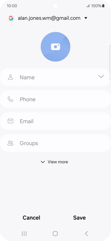 Press Name and key in the required name.
