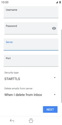 Press the field below 