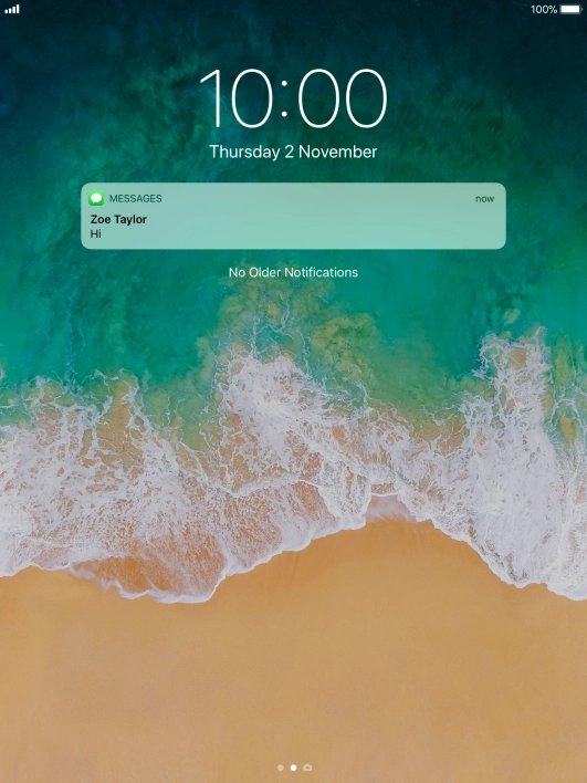 Press the required notification and follow the instructions on the screen to use the selected function.