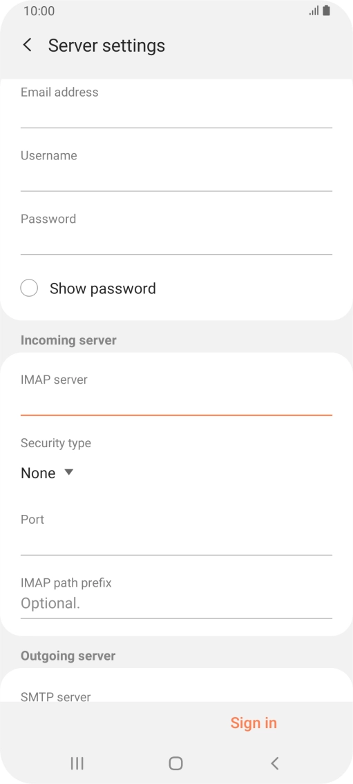 Press the drop down list below 