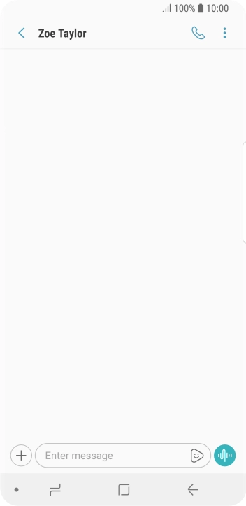 Press the text input field and write the text for your picture message.