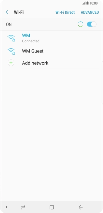 Press the Home key to return to the home screen.