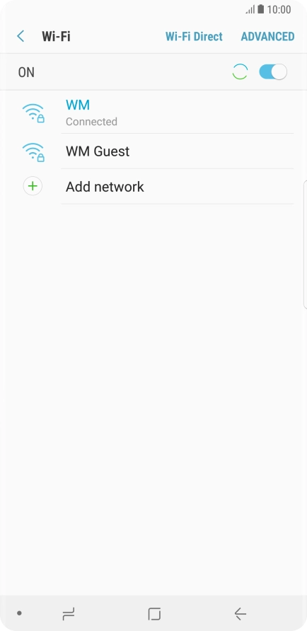 Press the Home key to return to the home screen.