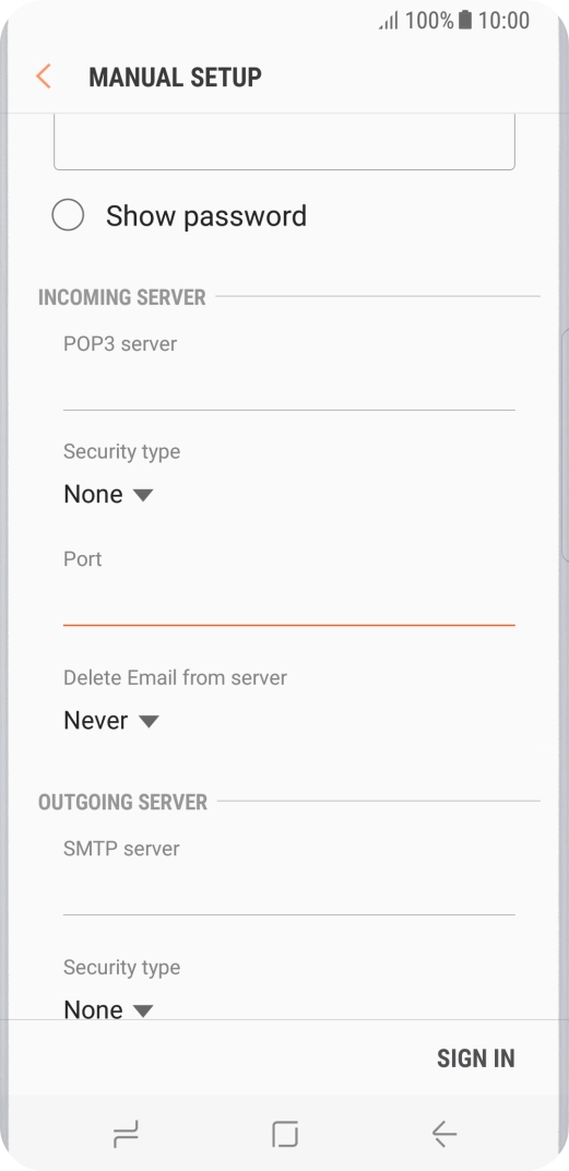 Press the drop down list below 