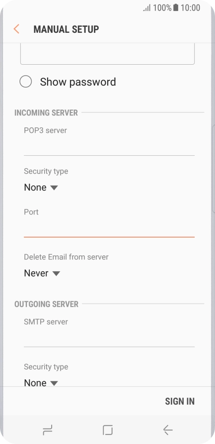 Press the drop down list below 
