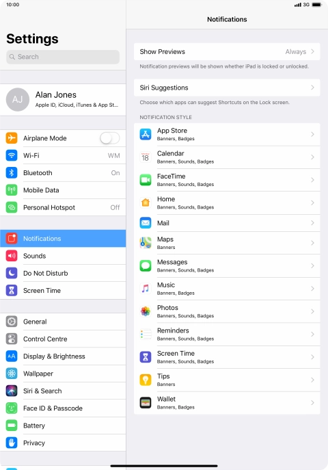 Press Show Previews.