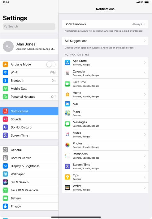 Press Show Previews.
