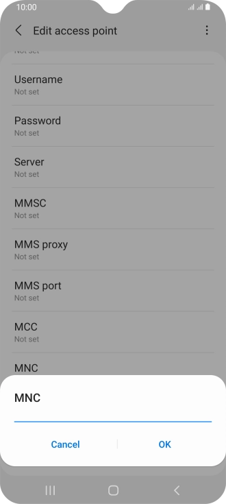 Key in 33 and press OK.
