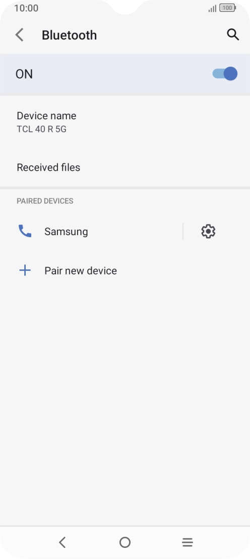 Press the Home key to return to the home screen.
