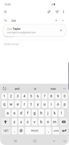 Press the required contact.