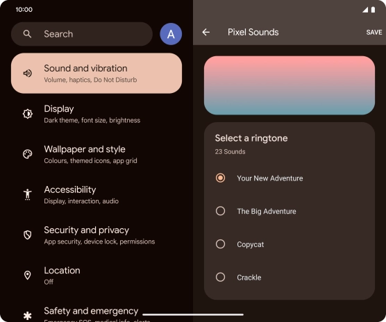Press the required ring tones to hear them.