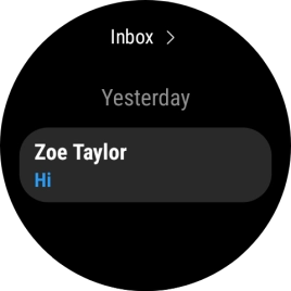 Press the required email message to read it.