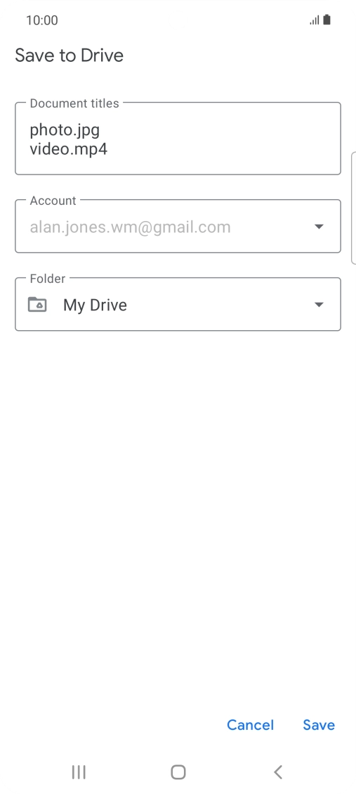 Press the field below 
