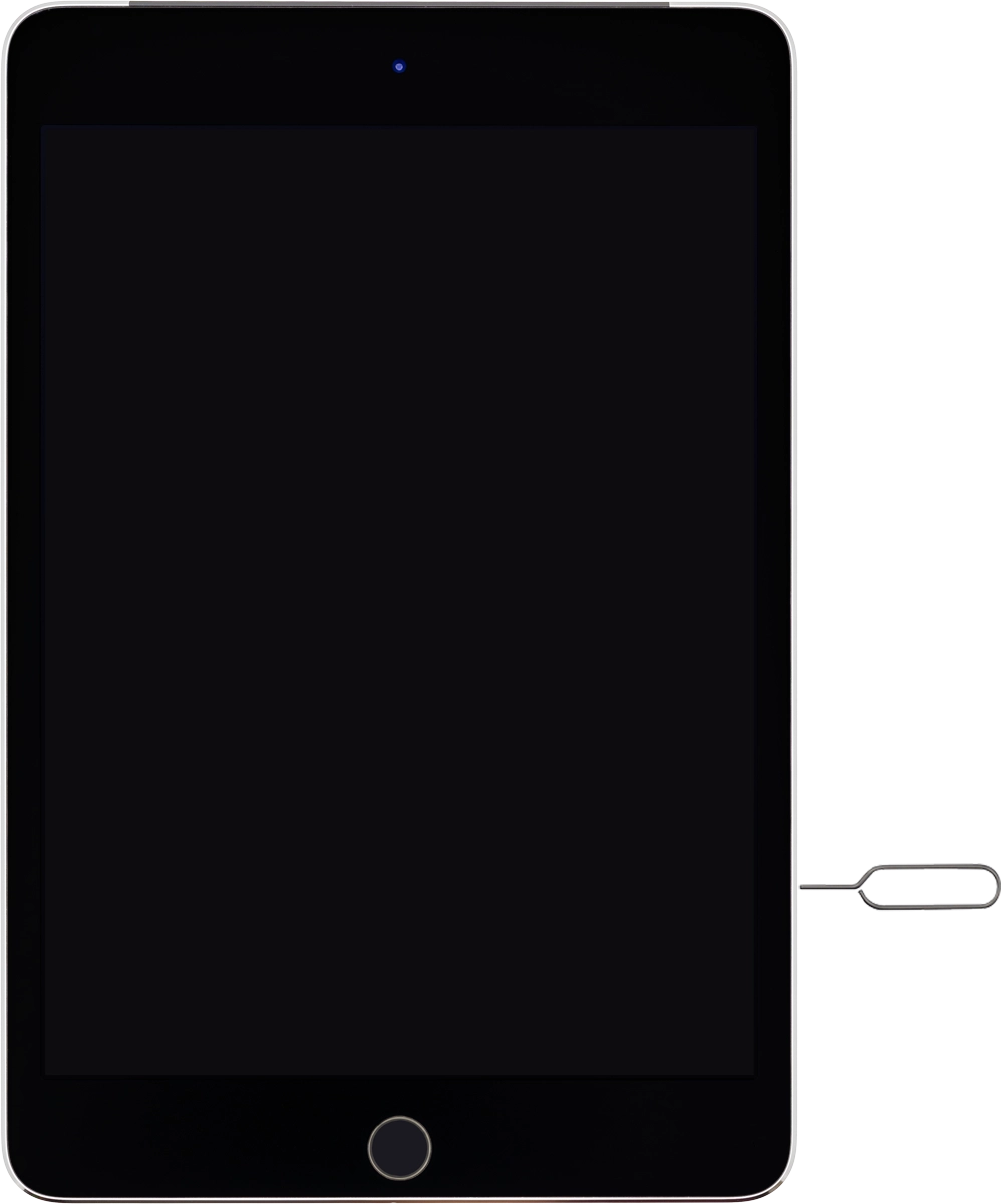 Find the opener for the SIM holder.