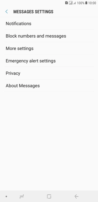 Press More settings.