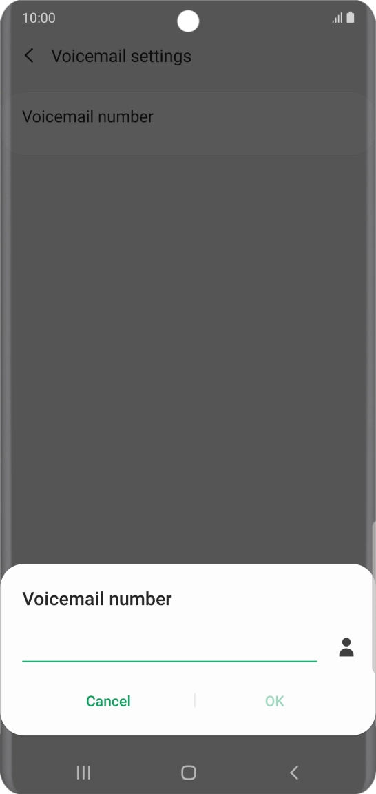 Key in +447953222222 and press OK.