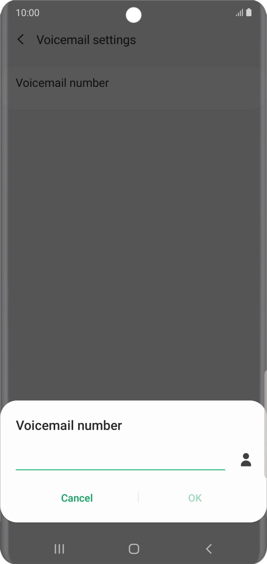 Key in +447953222222 and press OK.